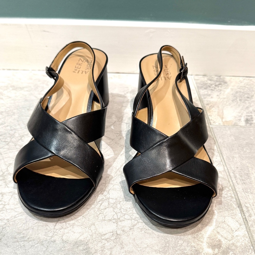 Naturalizer Azalea Slingback Heeled Sandal Block Heels strappy heels women’s 12W - Picture 5 of 9